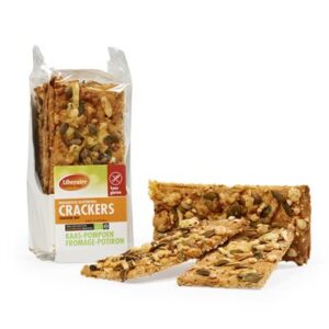 Glutenvrije crackers kaas pompoen<br>250 gram