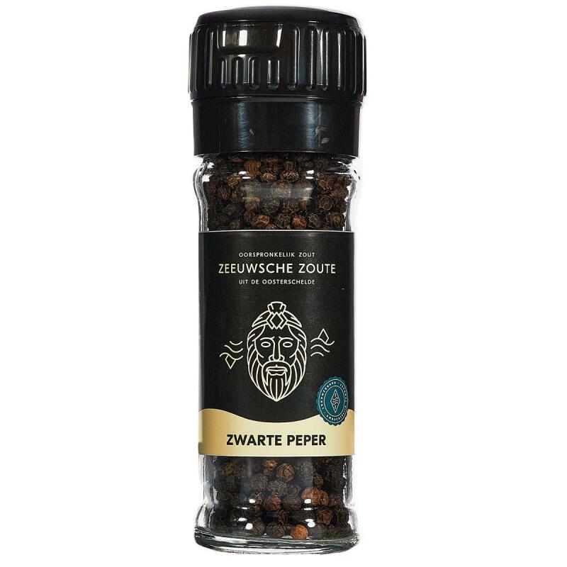 Zwarte peperkorrels molen<br>40 gram